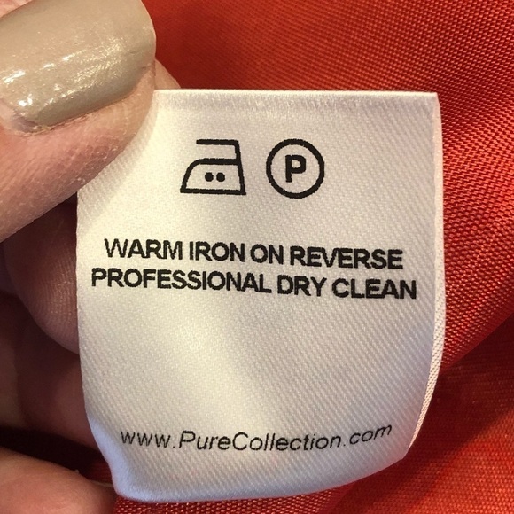 PURE COLLECTION Coral Wool Pencil Skirt - Picture 5 of 7